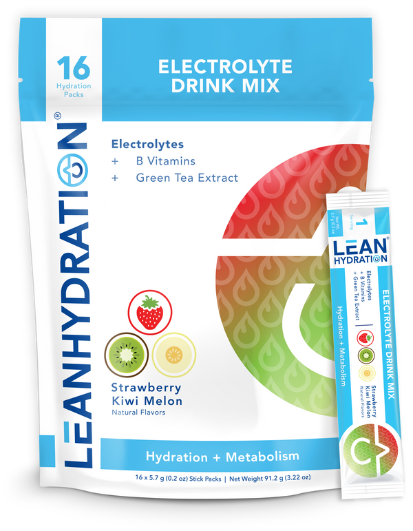 LEAN Hydration Natural Daily Electrolyte Drink Mix 16 Servings