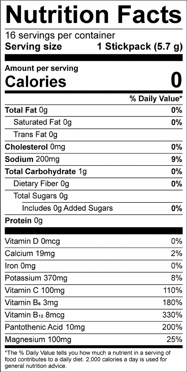 “LEAN Hydration – Natural Daily Electrolyte Drink Mix Strawberry Kiwi Melon (16 Servings)”