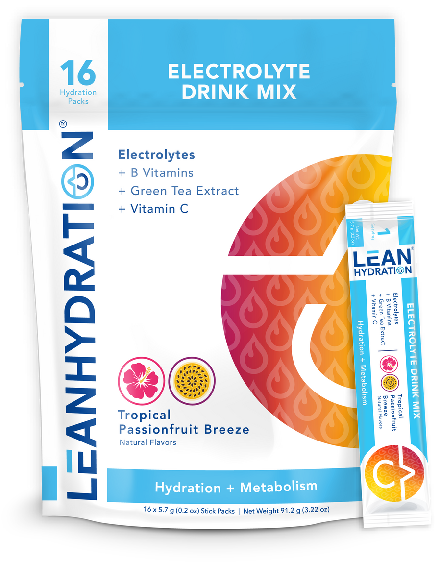 “LEAN Hydration – Natural Daily Electrolyte Drink Mix (16 Servings)”